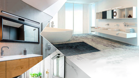 Kúpeľňové nástenné svietidlo nad zrkadlo LED 12W 910lm 4000K, neutrálna biela Obdĺžnikové čierne IP44 Astim Kanlux