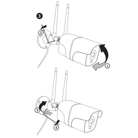 Vonkajšia kamera IP65 Full HD 2Mpx Tuya SMART WIFI Sanico Goldlux