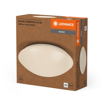 Stropné svietidlo LED Plafondpovrchovou montážou 13W 960lm 4000K, neutrálna biela 25cm Essentials Ledvance