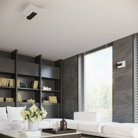 Stropné svietidlo Plafond 2x E27 Square Luminary Brown Škandinávsky Lappo Sollux