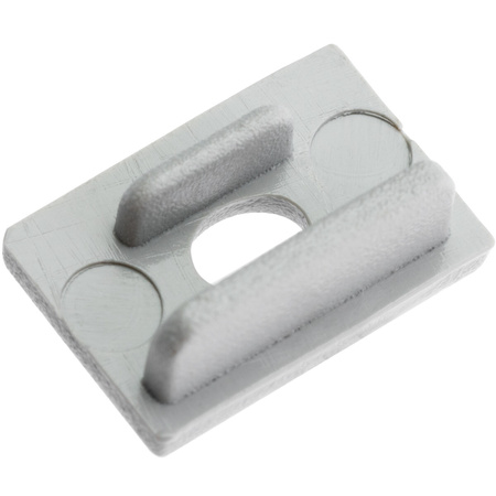 Profilový uzáver KM33 s otvorom sivý plast