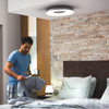 Plafond LED stropné svietidlo na povrchovú montáž 22,5 W 2500 lm IP20 White Ambiance TW Black 39 cm Smart SMART Zigbee Bluetooth Still Philips HUE