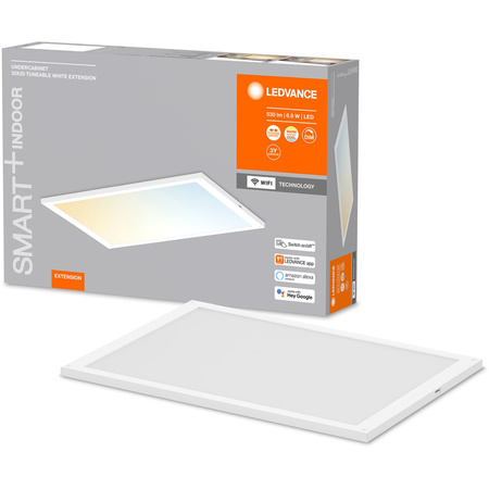 LED panelové svietidlo pod skrinku Inteligentné 6,8W 530lm CCT Stmievateľné 30x20xm Biela SMART+ WiFi Pod skrinku Ledvance