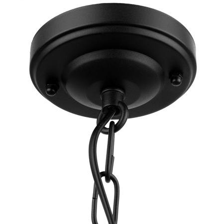 Vonkajšia závesná záhradná lampa E27 LATARNIA Black BELLIS LUMILED