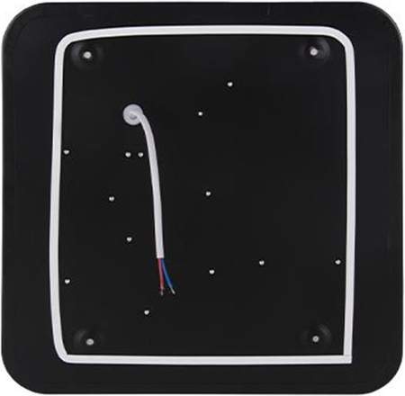 Plafond LED stropné nástenné svietidlo Square 3300 lm 40W 4000K IP22 Black