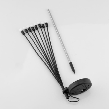 Solárna záhradná lampa LED TULIO poháňaná dekoratívnymi fúkacími guľami RGB LUMILED