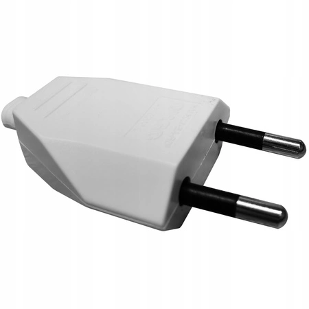 Elektrická plochá zástrčka 2P 25A 250V Demontovateľná biela ORNO