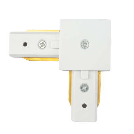 Rohový konektor biely pre jednofázové prípojnice LUMILED