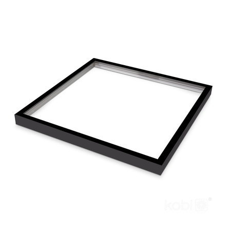 Rám na povrchovú montáž 63 mm pre LED panel 60x60 cm click Black Kobi