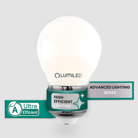 6x LED žiarovka E27 Ball P45 2,2W 470lm = 40W 4000K Neutrana 360° Filament CLASS A LUMILED