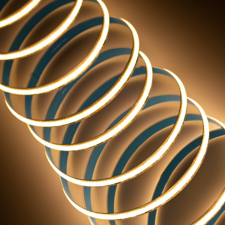 LED pás COB 12V 250W 9600LED NEON teplý 8mm 25m