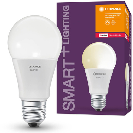 LED žiarovka E27 Traditional 9W = 60W 806lm 2700K teplá biela Dimmable SMART+ ZigBee Classic Ledvance
