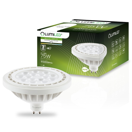 LED žiarovka GU10 reflektor ES111 10W = 75W 1055lm 4000K neutrálna biela 38° LUMILED