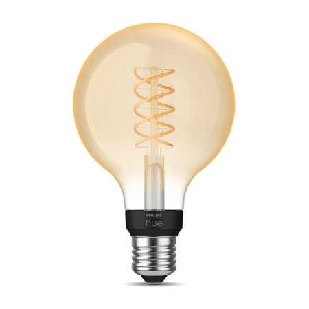 LED žiarovka E27 Sphere G93 7,2W = 40W 550lm 2100K teplá biela FILAMENT SMART Smart Bluetooth ZigBee White Philips HUE