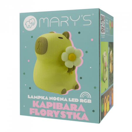 Detské LED nočné svetlo 2,5W 3000K, teplá biela + Multicolour RGB dobíjacie 1200mAh béžová KAPIBARA MARY'S