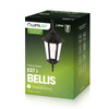 Vonkajšia závesná záhradná lampa E27 LATARNIA Black BELLIS LUMILED