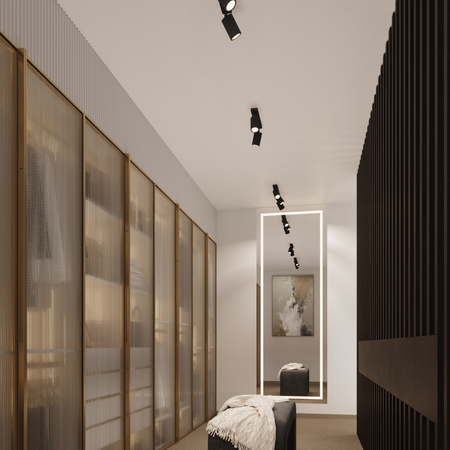 Nástenné svietidlo Reflektor Tuba Spot 1x GU10 Black Carbon Deep Space SL.1579 Sollux