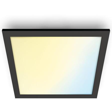 LED panelové stropné svietidlo 12W 1000lm 2700-6500K TW 30x30 cm čierny štvorcový Smart SMART WiFi Bluetooth App WiZ