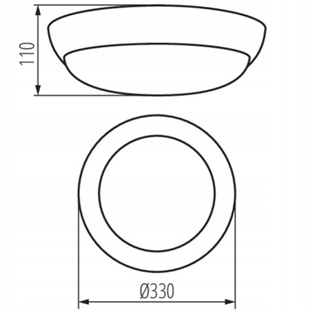 Stropné svietidlo LED E27 IP44 biele ERTON KANLUX