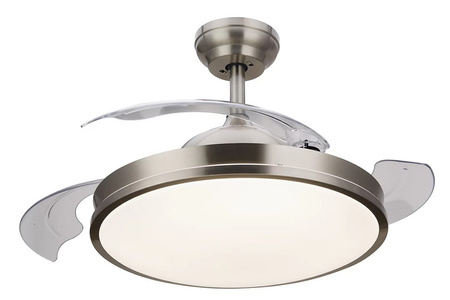 LED stropné svietidlo Plafond s ventilátorom ATLAS 28W + 35W CCT + diaľkové ovládanie Satin PHILIPS