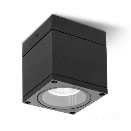 Vonkajšie bodové svetlo GU10 čierne IP54 Querk Kobi