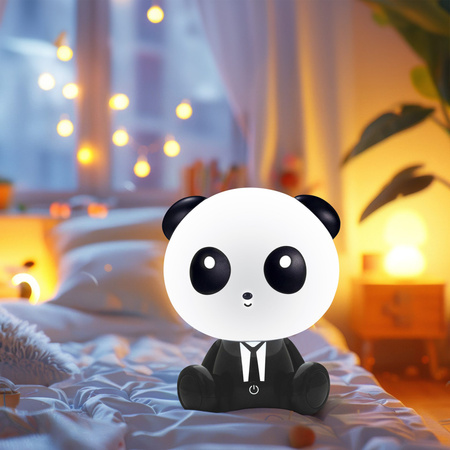 Dekoratívna LED lampa 2,5 W 59 lm biela čierna stmievateľná Panda Sanico Goldlux