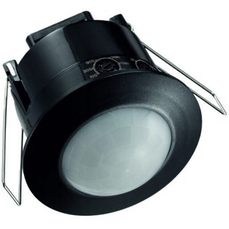 PIR snímač pohybu a súmraku na zapustenie čierny 6 m 360° CP Ecolight