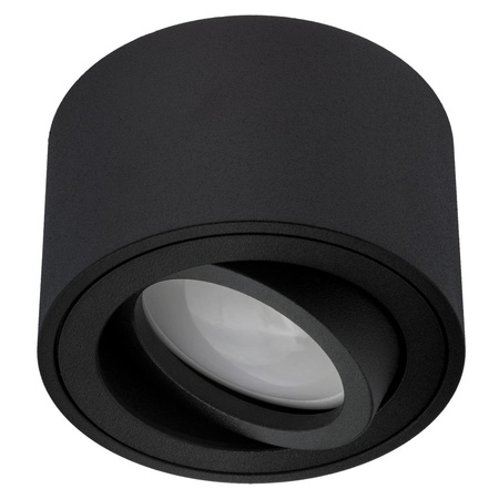 Povrchová montáž HALOGEN TUBE Spot Moving Round Black 50mm + LED vložka 7W 4000K AMAT-S LUMILED