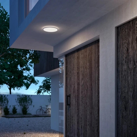 Záhradná lampa LED Plafon 15W 1500lm 4000K IP54 SceneSwitch White SuperSlim Philips