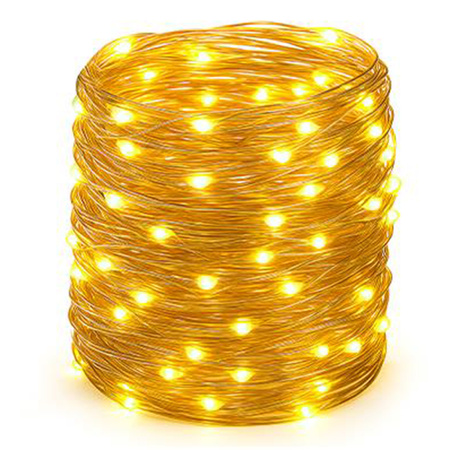 Solárna LED girlanda Svetelná reťaz 200LED 40lm 3000K, teplá biela drôt IP44 21,9 m Masterled