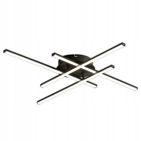 Dekoratívne stropné svietidlo LED 34W 2040lm 4000 neutrálna biela čierny Modena Grando Masterled