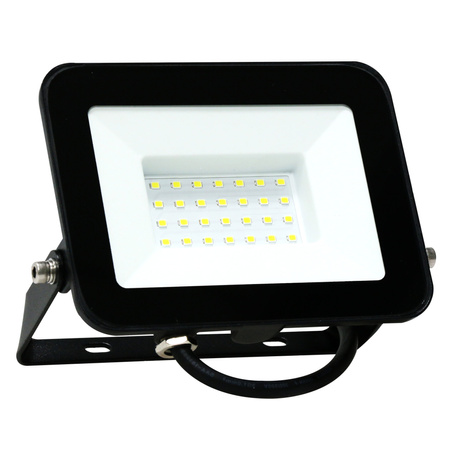 LED reflektor 30W 2700lm 6500K studený 120° čierny IP65 Sanico Goldlux