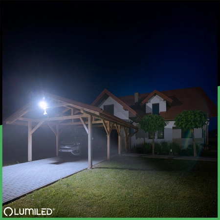 LED reflektor ZUNA2 50W 4500lm 6500K IP44 Black Senzor pohybu LUMILED