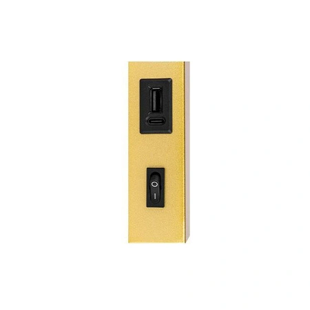 Nástenná povrchová lampa na čítanie G9 USB Switch Gold Bali Masterled