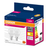 2x LED žiarovka P45 guľka E14 4,9W = 40W 470lm 2700K teplá biela 200° VALUE CLASSIC Osram
