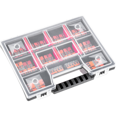 Sada 60 kusov rýchlospojok - 25x 221 2x4mm + 25x 3x4mm + 10x 5x4mm WAGO