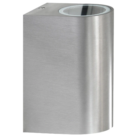 Nástenné svietidlo vonkajšie fasádne GU10 strieborné IP44 Boston Sanico Goldlux