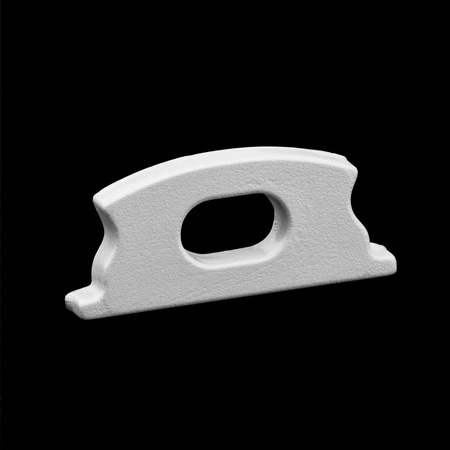 eloxovaný hliníkový profil pre LED KM24 Silver Povrchová montáž 1m + Mliečny kryt + Koncové krytky