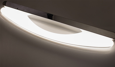 Svietidlo nad zrkadlo ERIS Kúpeľňové nástenné svietidlo LED 12W 840lm Biele neutrálna biela 56 cm