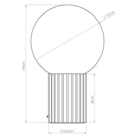 Stolná stolová lampa G9 Round Black Modern Matte Halo Sollux