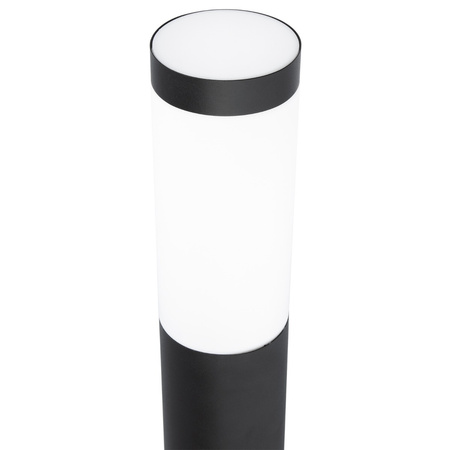 Vonkajšia stojaca lampa LED E27 so senzorom pohybu a súmraku čierna IP44 Manila 45 cm Masterled