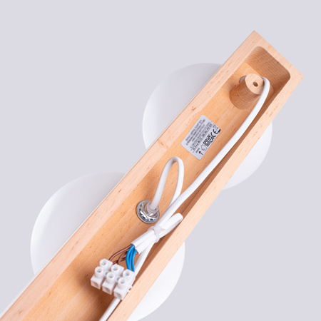 Stropné svietidlo 3x G9 prírodné drevo BULBO Peach Puff SL.1684 Sollux