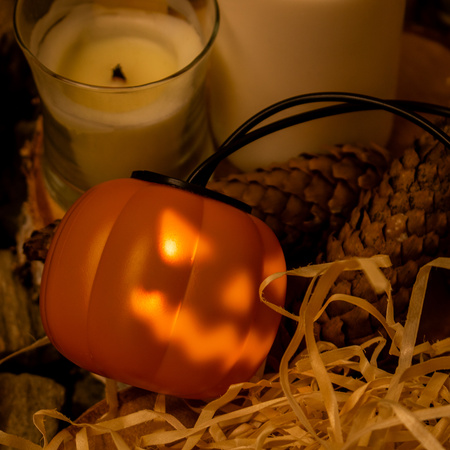 Batériový veniec 8xLED Dekoratívne tekvice 4,45 m Halloween svetlá + USB C