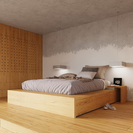 Stropné svietidlo Plafond 3x E27 Square Grey Minimalist Horus Sollux