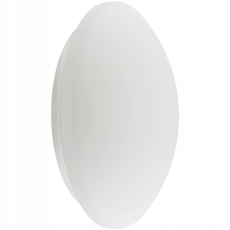 Plafond LED stropné svietidlo so senzorom pohybu Povrchová montáž E27 IP44 Okrúhly biely PIRES KANLUX