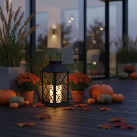 Solárna záhradná lampa LED Stojaca lampa LIRIO 2 IP44 Závesná čierna lampa LUMILED