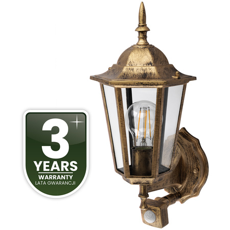 Záhradné svietidlo Vonkajšie nástenné svietidlo E27 LED Senzor pohybu BELLIS LUMILED