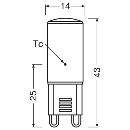 2x LED žiarovka G9 1,9W = 20W 200lm 2700K teplá biela 300° LED PIN Osram