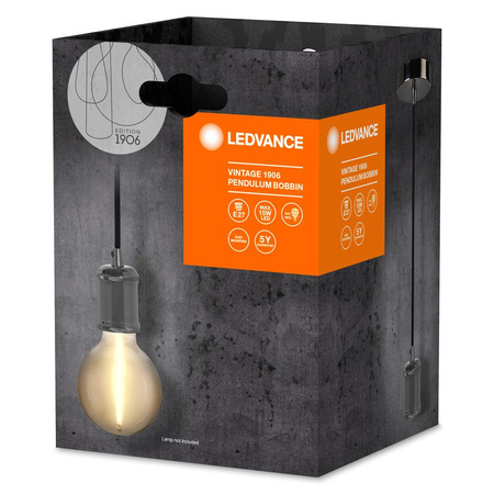 E27 zavesené stropné svietidlo visí šedá Vintage 1906 kyvadlo Ledvance