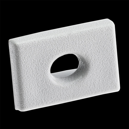 Profilový uzáver KM33 s otvorom sivý plast